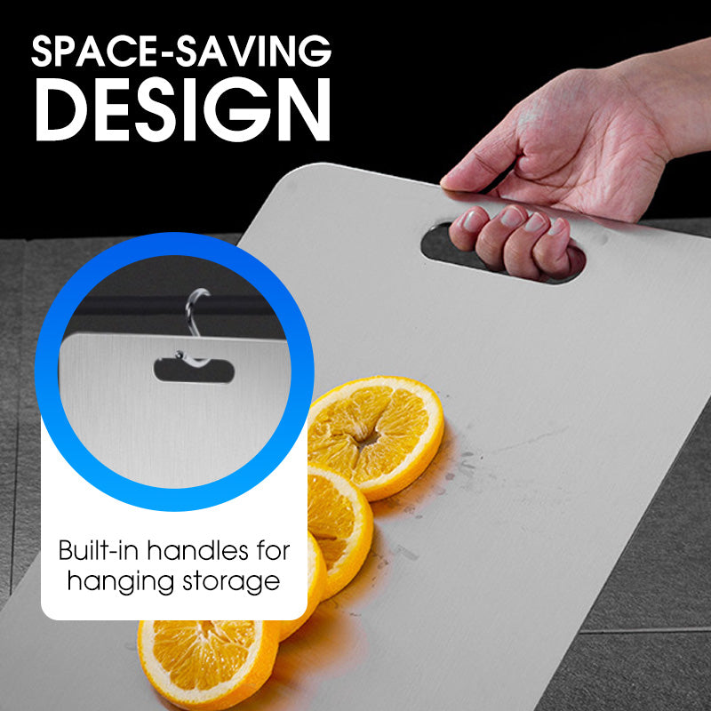 🔥Solange der Vorrat reicht 40 % Rabatt!🎉Stainless Steel Household Thickened Anti-Mould Cutting Board