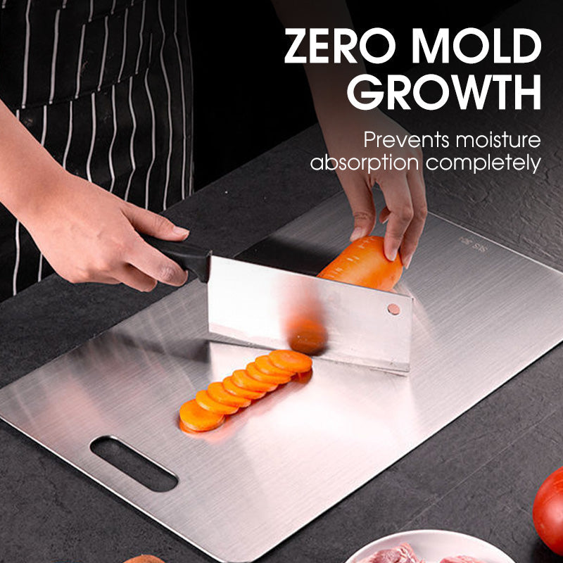 🔥Solange der Vorrat reicht 40 % Rabatt!🎉Stainless Steel Household Thickened Anti-Mould Cutting Board