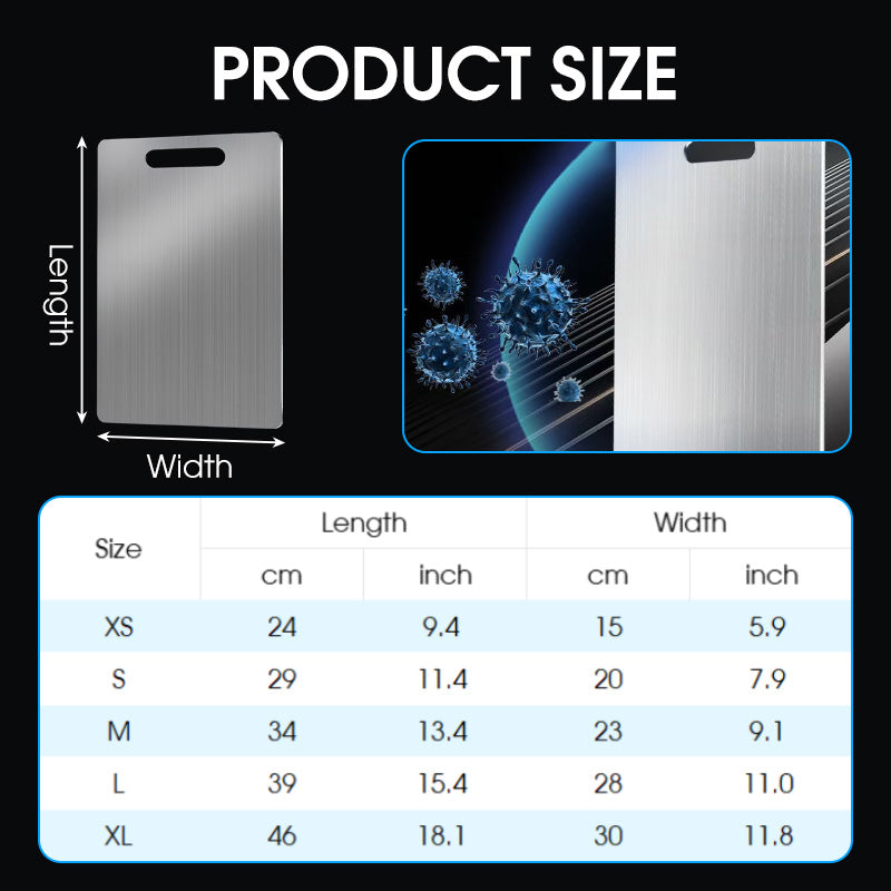 🔥Solange der Vorrat reicht 40 % Rabatt!🎉Stainless Steel Household Thickened Anti-Mould Cutting Board