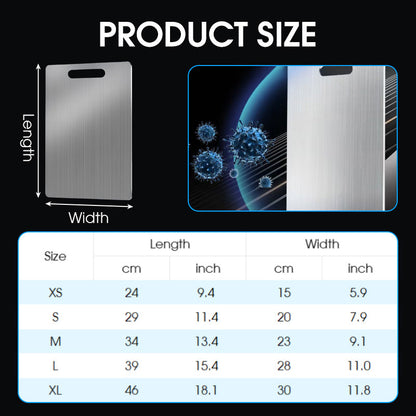 🔥Solange der Vorrat reicht 40 % Rabatt!🎉Stainless Steel Household Thickened Anti-Mould Cutting Board