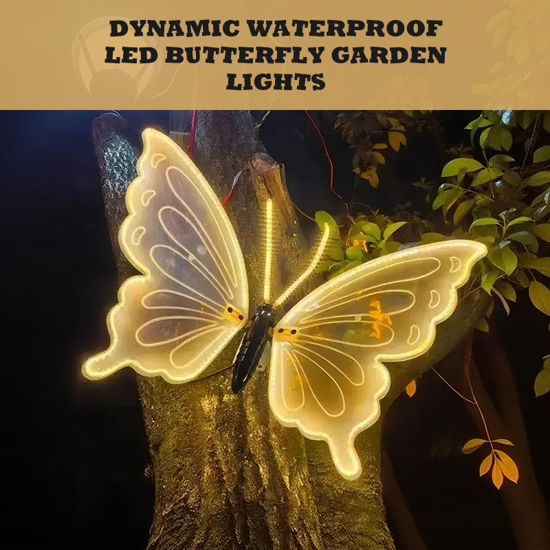 🔥Solange der Vorrat reicht 40 % Rabatt!🎉Dynamische wasserdichte LED-Schmetterlingsgartenleuchten