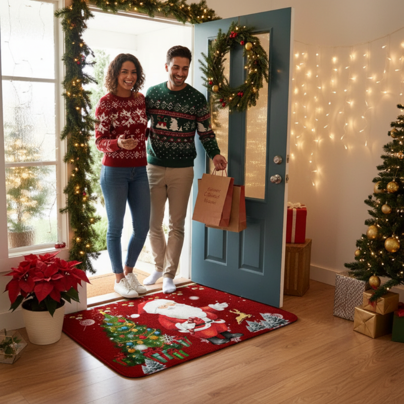 🔥Solange der Vorrat reicht 40 % Rabatt!🎉Fröhliche Weihnachts-Fußmatte