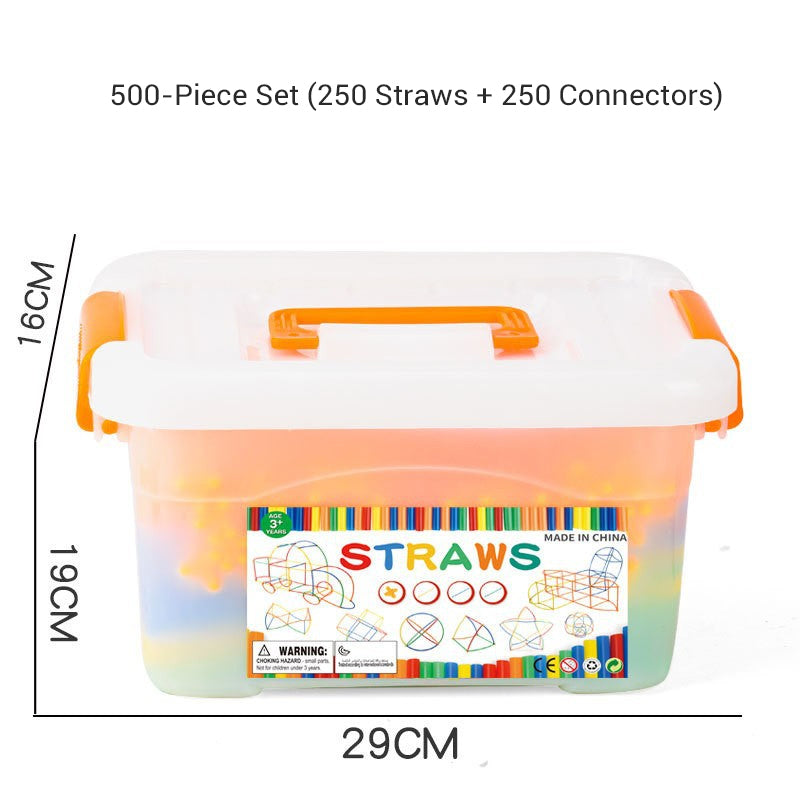 🔥Solange der Vorrat reicht 40 % Rabatt!🎉Flexibles Strohhalm-Konstruktionsspielzeug
