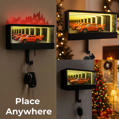 🔥Solange der Vorrat reicht 40 % Rabatt!🎉Infinity Mirror LED-Garagen-Schlüsselhalter