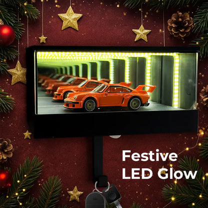 🔥Solange der Vorrat reicht 40 % Rabatt!🎉Infinity Mirror LED-Garagen-Schlüsselhalter