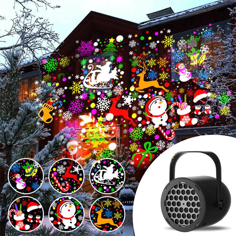 🎁🎅Weihnachts-Sonderverkauf – 50 % Rabatt💝16-Muster-USB-Weihnachtsprojektorleuchte