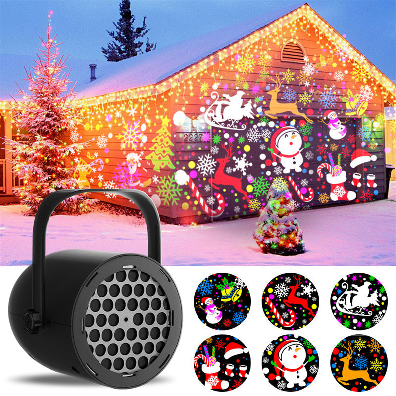 🎁🎅Weihnachts-Sonderverkauf – 50 % Rabatt💝16-Muster-USB-Weihnachtsprojektorleuchte