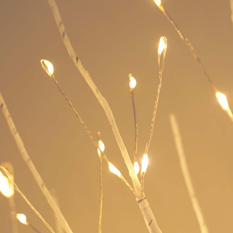 🔥 50 % RABATT! ✨ Dekorative LED-Lampe "Birke“ – warmes, einladendes Licht, energiesparend, natürliches Design 🌳💡