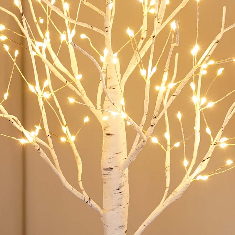 🔥 50 % RABATT! ✨ Dekorative LED-Lampe "Birke“ – warmes, einladendes Licht, energiesparend, natürliches Design 🌳💡