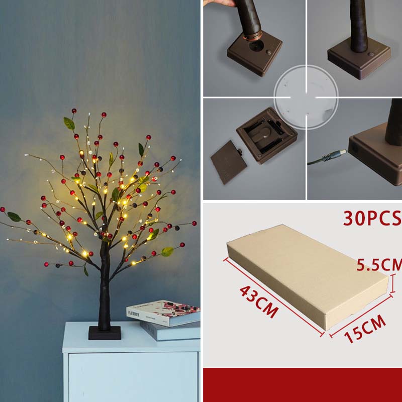 🔥 50 % RABATT! ✨ Dekorative LED-Lampe "Birke“ – warmes, einladendes Licht, energiesparend, natürliches Design 🌳💡