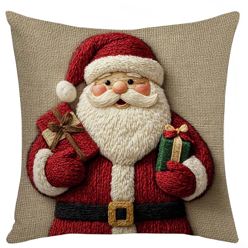 🔥Solange der Vorrat reicht 40 % Rabatt!🎄Festlicher Weihnachtsfigur-Kissenbezug