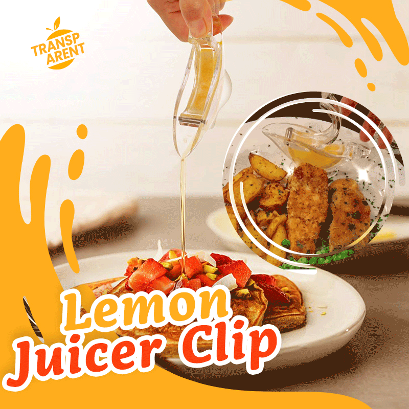 🔥Solange der Vorrat reicht 40 % Rabatt!🎉Klarer manueller Zitronenpresse-Clip 🍹