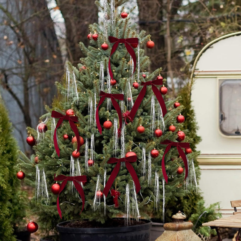 🔥Solange der Vorrat reicht 40 % Rabatt!🎉Elegante Weihnachtsband-Schleife als Christbaumschmuck