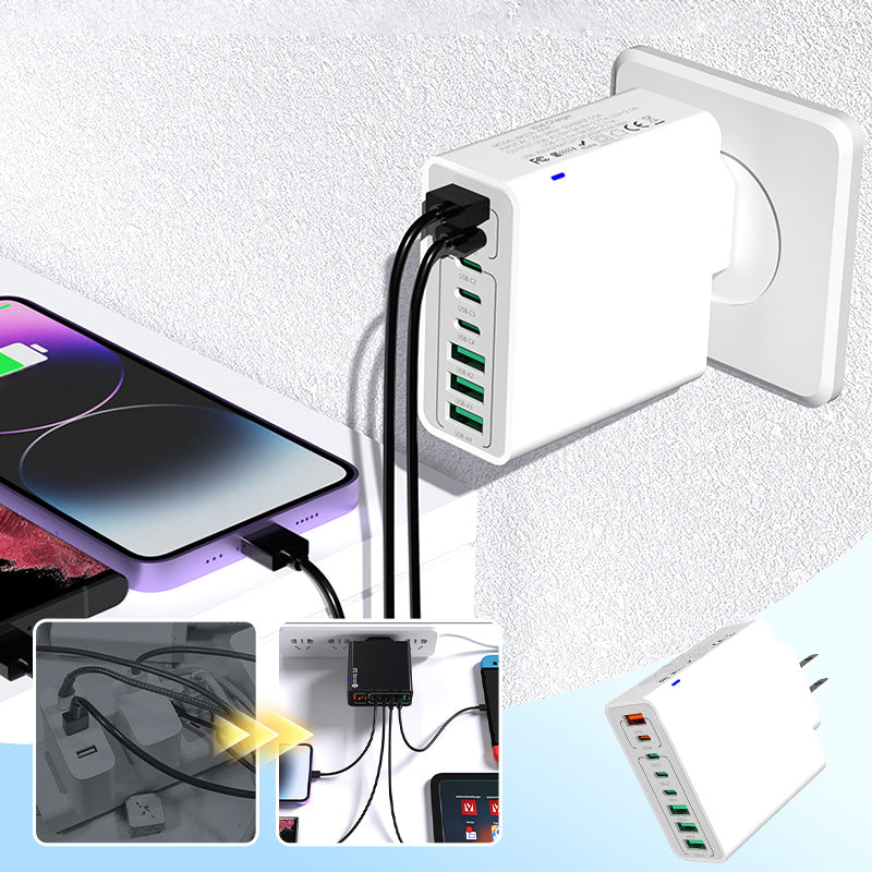 🔥Neuprodukt-Sonderangebot🔥150W Mehrfach-Schnellladegerät🔌Laden Sie Laptop, Handy & Co. gleichzeitig mit voller Geschwindigkeit. Kompakt, intelligent & zukunftssicher. Nie wieder Kabelsalat! 🔋