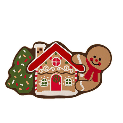 🔥Solange der Vorrat reicht 40 % Rabatt!🎉Weihnachts-Lebkuchenmann-Fußmatte – rutschfest und saugfähig