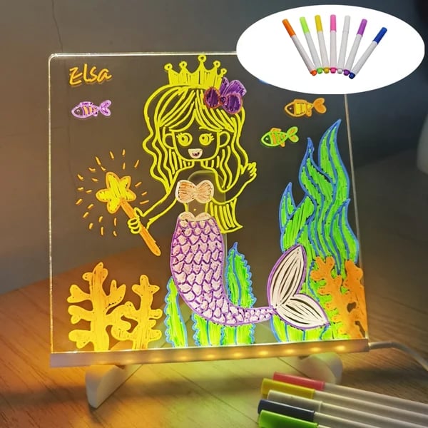 🔥Solange der Vorrat reicht 40 % Rabatt!🎉Kreatives Wiederbeschreibbares Acryl LED Nachrichtenschild