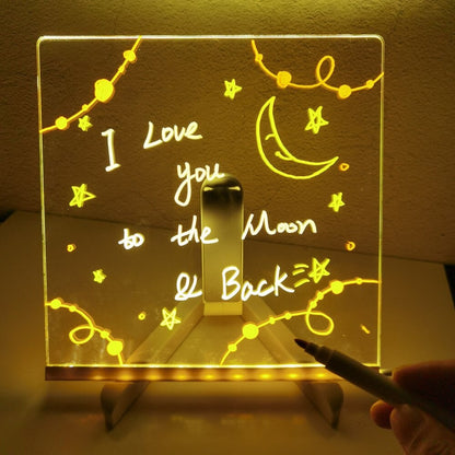 🔥Solange der Vorrat reicht 40 % Rabatt!🎉Kreatives Wiederbeschreibbares Acryl LED Nachrichtenschild