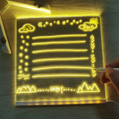 🔥Solange der Vorrat reicht 40 % Rabatt!🎉Kreatives Wiederbeschreibbares Acryl LED Nachrichtenschild