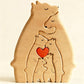 🔥Solange der Vorrat reicht 40 % Rabatt!🎉Holz-Bärenfamilie-Puzzle-Ornament