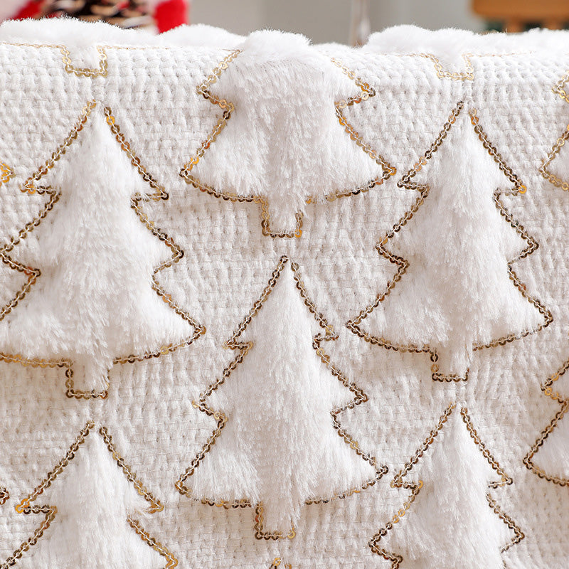 🔥Solange der Vorrat reicht 40 % Rabatt!🎉Weicher, kuscheliger Tischläufer mit Weihnachtsbaum-Design