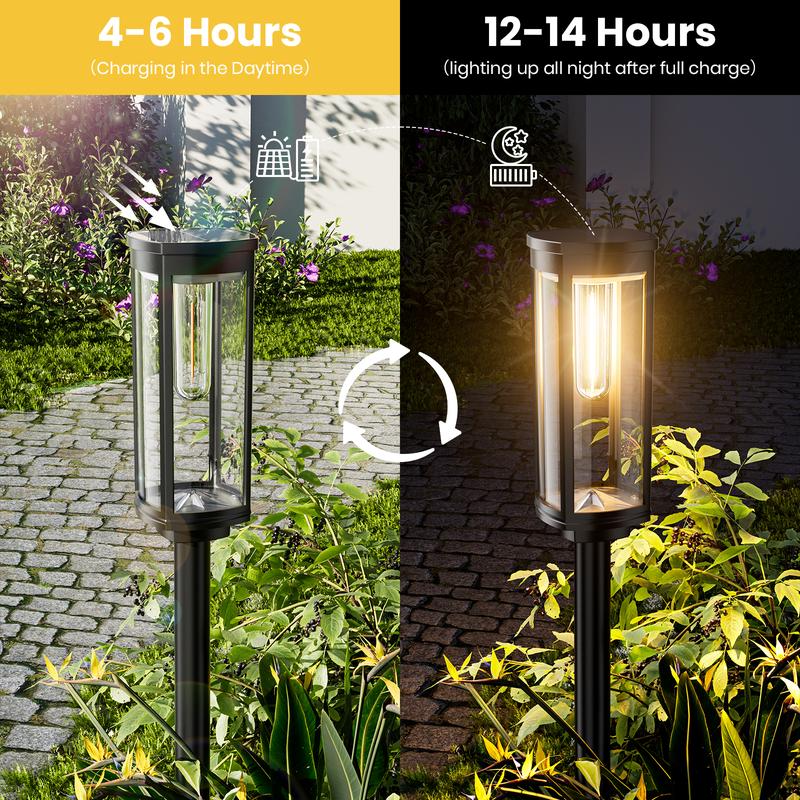 🔥Solange der Vorrat reicht 40 % Rabatt!🎉Solarleuchten für den Gartenweg im Freien