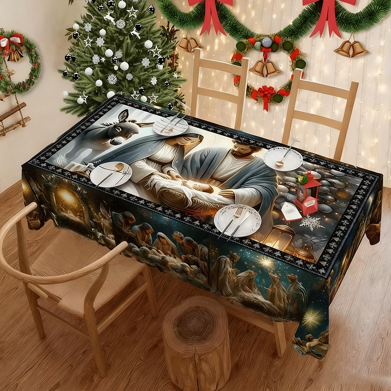 🔥Solange der Vorrat reicht 40 % Rabatt!🎉Festliche Weihnachtstischdecke