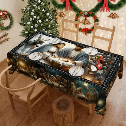 🔥Solange der Vorrat reicht 40 % Rabatt!🎉Festliche Weihnachtstischdecke