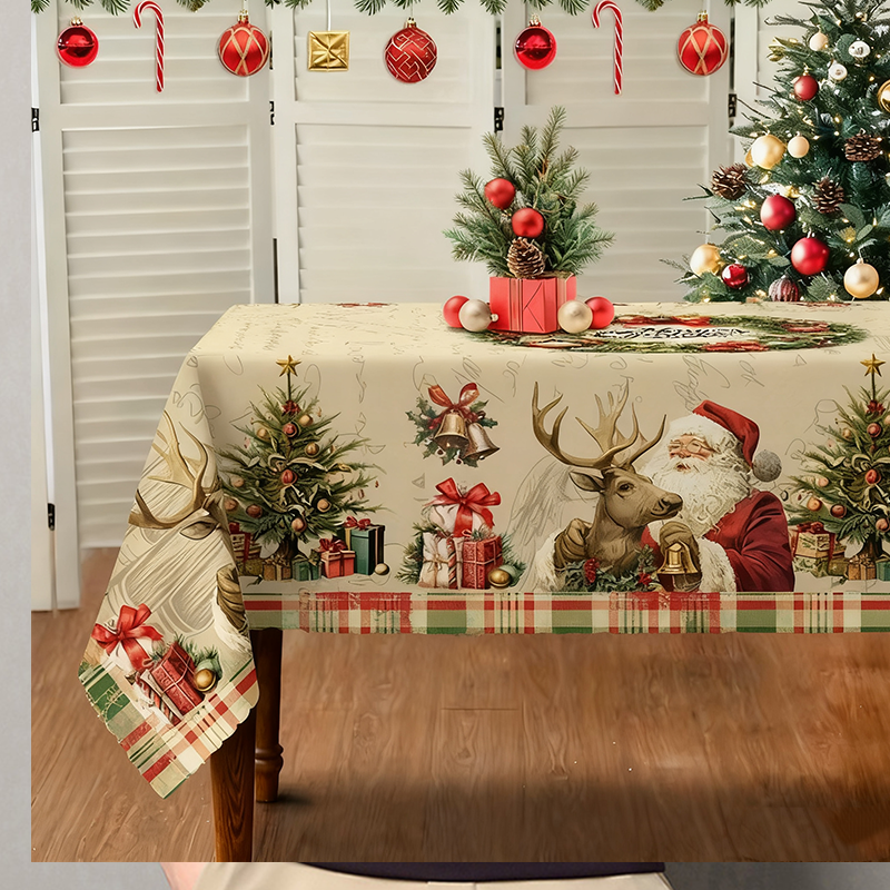 🔥Solange der Vorrat reicht 40 % Rabatt!🎉Festliche Weihnachtstischdecke