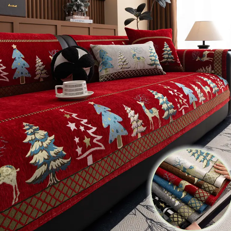 💖Black-Friday-Mega-Angebot – 50 % Rabatt!💖Flauschige, rutschfeste Sofadecke aus Chenille