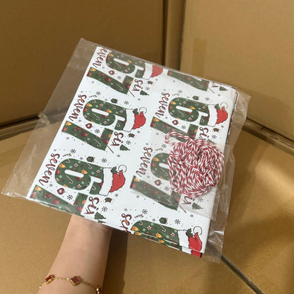 🔥Solange der Vorrat reicht 40 % Rabatt!🎉Witziges Weihnachtsmuster-Geschenkpapier