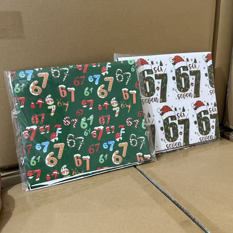 🔥Solange der Vorrat reicht 40 % Rabatt!🎉Witziges Weihnachtsmuster-Geschenkpapier