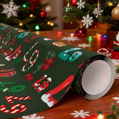 🔥Solange der Vorrat reicht 40 % Rabatt!🎉Witziges Weihnachtsmuster-Geschenkpapier