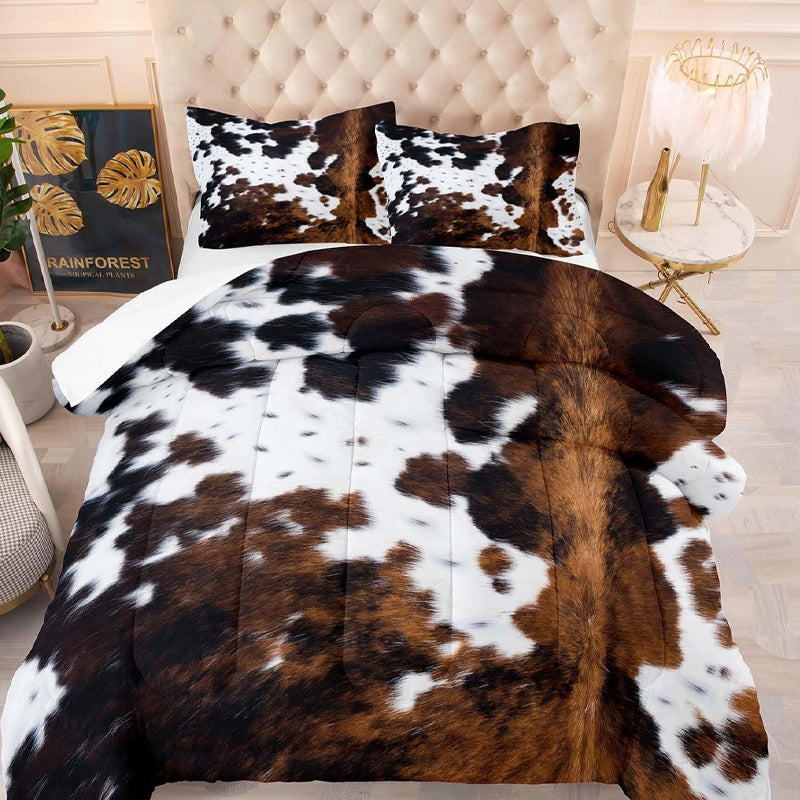 💖Black-Friday-Mega-Angebot – 50 % Rabatt!💖Kuschelweiche Federbettset mit Kuh-Print