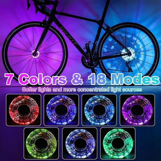 ✨Mehr kaufen, mehr gratis bekommen! 🔥🔥 LED-Fahrradnabenlicht für Nachtfahrten