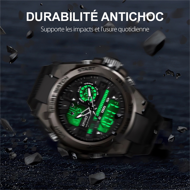 ✨ Wasserdichte Sportuhr mit Hintergrundbeleuchtung – Robuster Begleiter für aktive Lebensstile! ⌚🏃