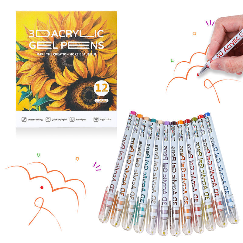 🔥Solange der Vorrat reicht 40 % Rabatt!🎉Mehrfarbiges Gelstift-Set zum Zeichnen und Ausmalen