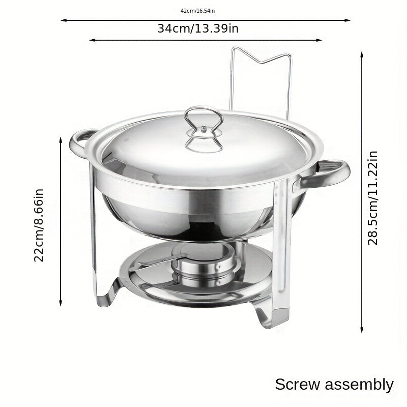 🔥 JETZT 50% RABATT! 🎄 Buffet-Set mit Warmhaltefunktion aus Edelstahl – gleichmäßige Hitzeverteilung und langlebig, perfekt für Feste und Partys ✨