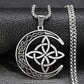 🔥50% Rabatt! 🎉 Celtic Moon Anhänger Halskette – Feines Sterling Silber, Mystisches Design & Hochglanz Finish 🌙✨📦