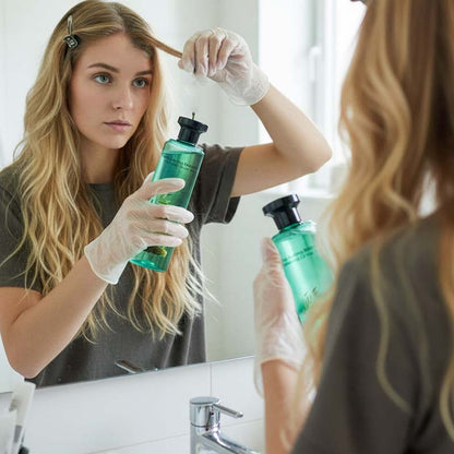 🌿 50% RABATT JETZT! 🔥 Langlebige Haarfarbe mit Ätherischen Ölen - Sanft zur Kopfhaut & Strahlender Glanz, perfekt für Natürliche Grauabdeckung ✨