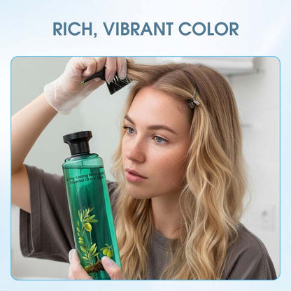 🌿 50% RABATT JETZT! 🔥 Langlebige Haarfarbe mit Ätherischen Ölen - Sanft zur Kopfhaut & Strahlender Glanz, perfekt für Natürliche Grauabdeckung ✨
