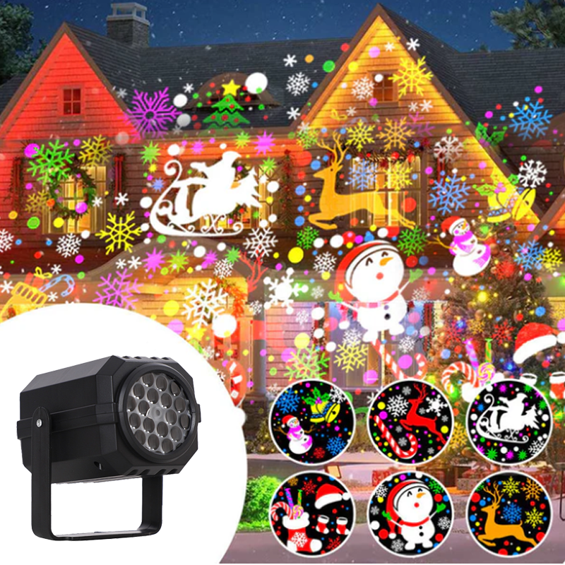 🎁Begrüßen Sie Weihnachten mit 62 % Rabatt💥Rotierender LED-Weihnachtsmusterprojektor