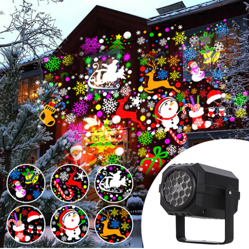 🎁Begrüßen Sie Weihnachten mit 62 % Rabatt💥Rotierender LED-Weihnachtsmusterprojektor