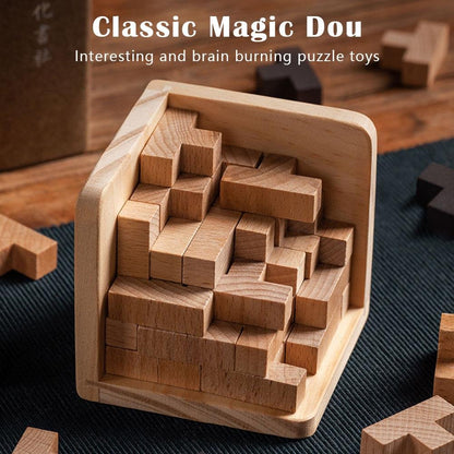 🎄Weihnachtszauber-Bausteine｜3D-Puzzle-Geschenkset – 50 % Rabatt nur zu Weihnachten]