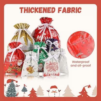 🔥Solange der Vorrat reicht 40 % Rabatt!🎉Weihnachtsgeschenktüten mit Kordelzug