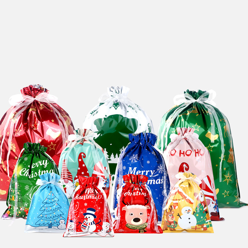 🔥Solange der Vorrat reicht 40 % Rabatt!🎉Weihnachtsgeschenktüten mit Kordelzug