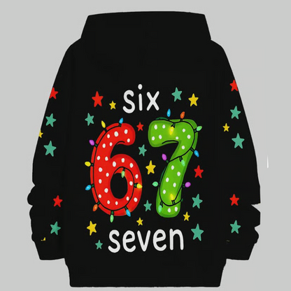 👕 60% RABATT JETZT! ⏰ Kinder Weihnachts-Kapuzenpullover - "67" Print & Weich, Perfekt für Festliche Stimmung ✨