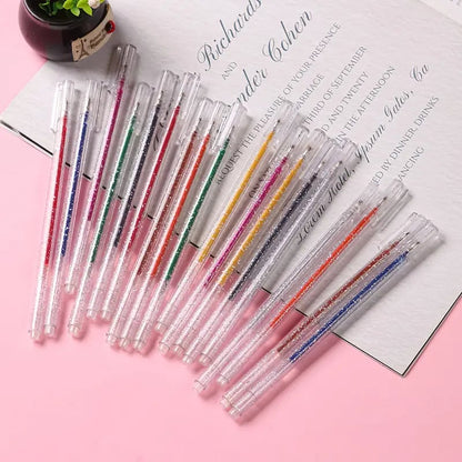 🔥Weihnachtsverkauf - 49% Rabatt🎨 Glitzer-Gelstift-Set🎄Leuchtende Farben, grenzenlose Kreativität