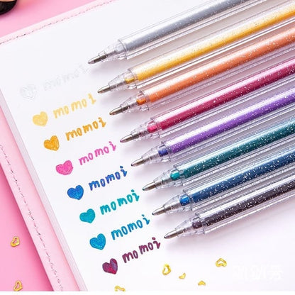 🔥Weihnachtsverkauf - 49% Rabatt🎨 Glitzer-Gelstift-Set🎄Leuchtende Farben, grenzenlose Kreativität
