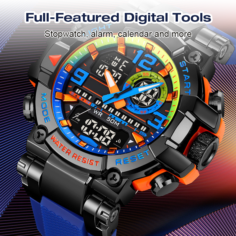 🔈🔈Zeitlich begrenztes Angebot: 50 % RABATT⌚Multifunktionale wasserdichte digitale LED-Uhr