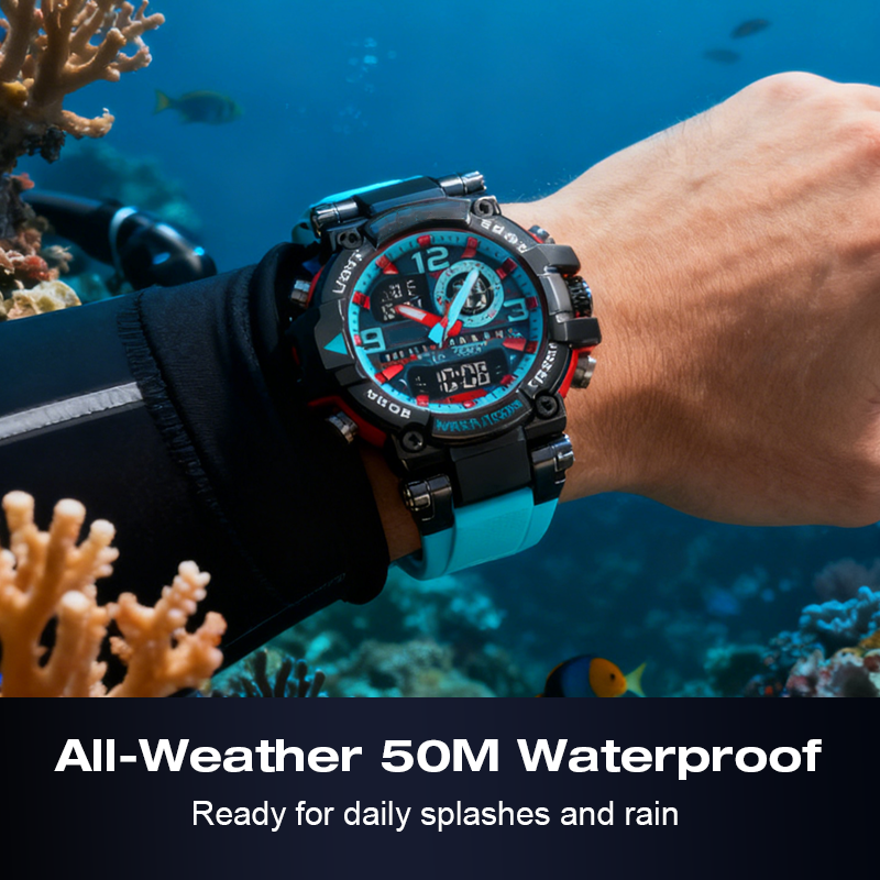 🔈🔈Zeitlich begrenztes Angebot: 50 % RABATT⌚Multifunktionale wasserdichte digitale LED-Uhr